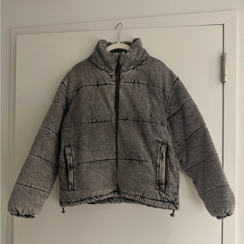 Forever 21 Denim Puffer Jacket